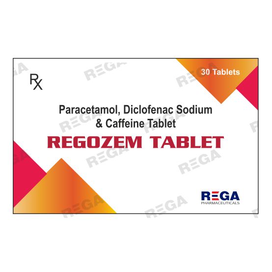 Paracetamol, diclofenac sodium and caffeine Tablets 